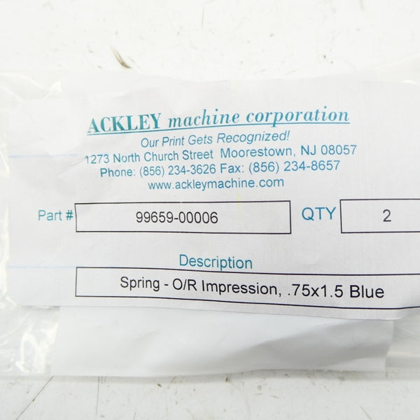 ACKLEY 99659-00006 (PKG OF 2) NSMP