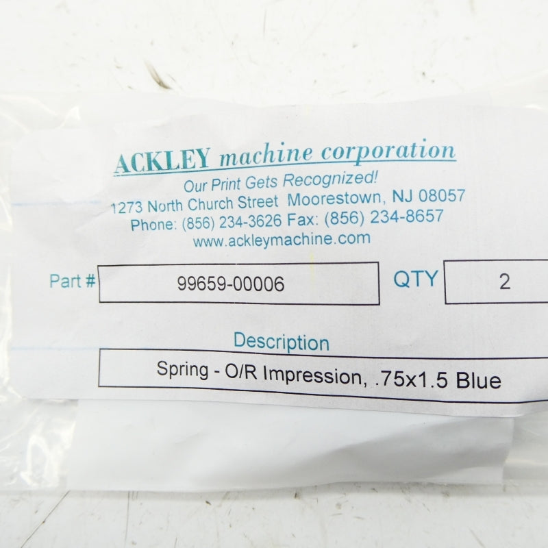ACKLEY 99659-00006 (PKG OF 2) NSMP