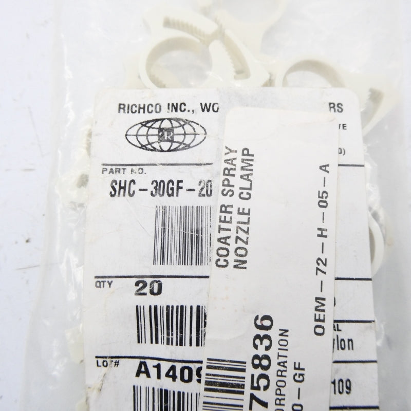 RICHCO SHC-30GF-20 (PKG OF 20) NSMP