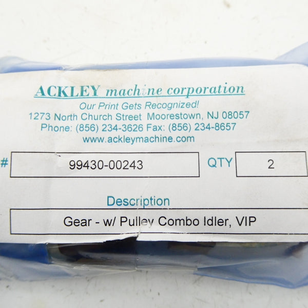 ACKLEY 99430-00243 (PKG OF 2) NSMP