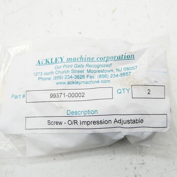 ACKLEY 99371-00002 (PKG OF 2) NSMP