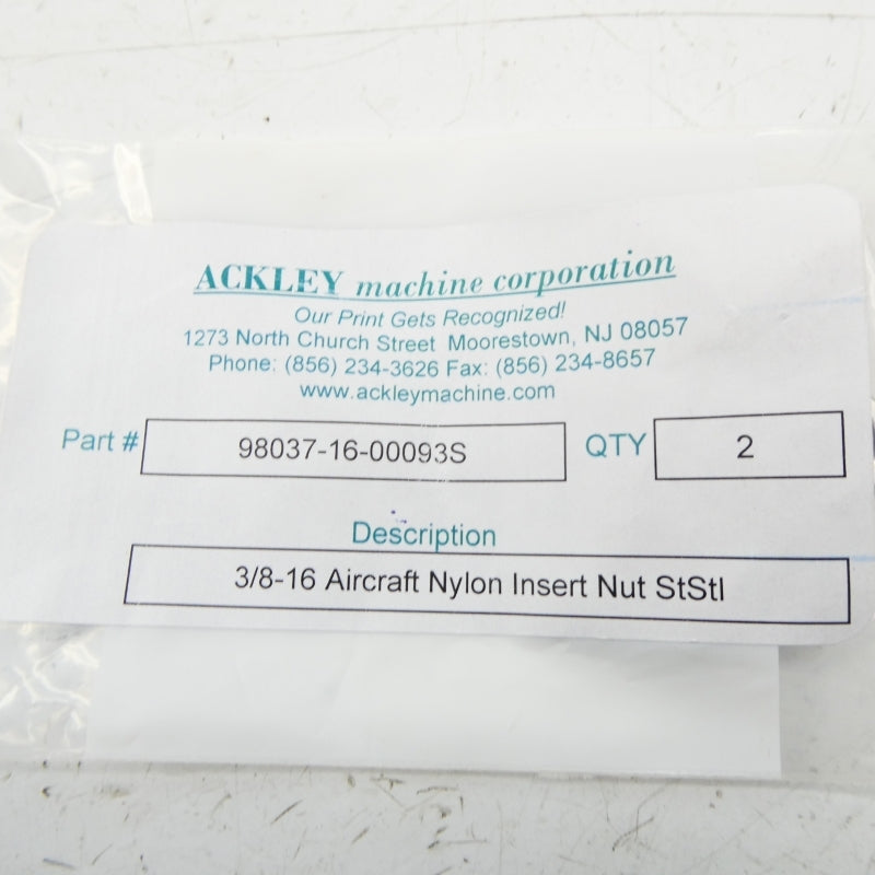 ACKLEY 98037-16-00093S (PKG OF 2) NSMP
