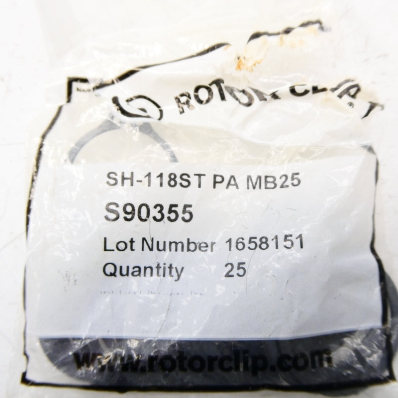 ROTOR CLIP SH-118STPAMB25 (PKG OF 21) NSMP