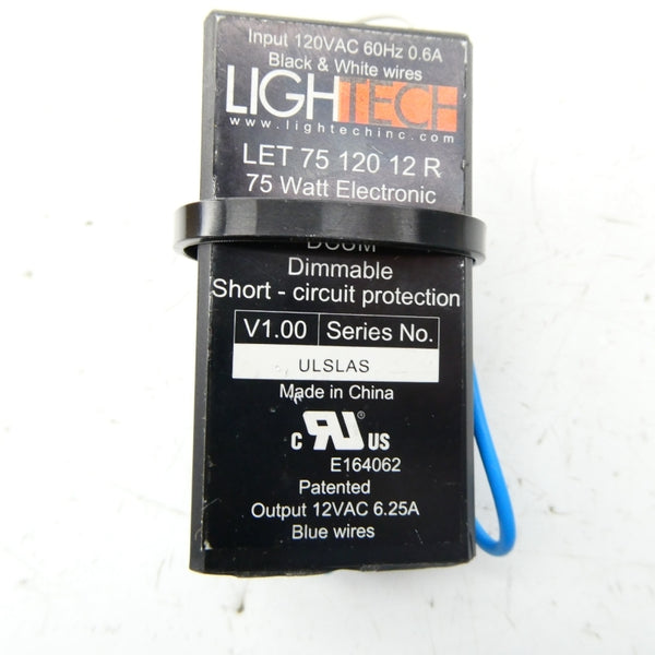 LIGHTECH LET-75-120-12R 120VAC 0.6A NSNP