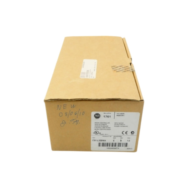 ALLEN BRADLEY 1761-L32BWA SER. E F/W 1.0 100/240VAC DATE: 2010 REV. B NSFS
