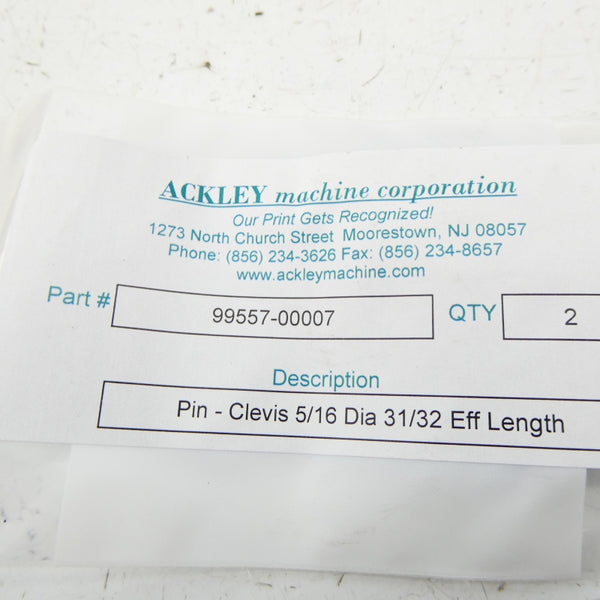 ACKLEY 99557-00007 (PKG OF 2) NSMP