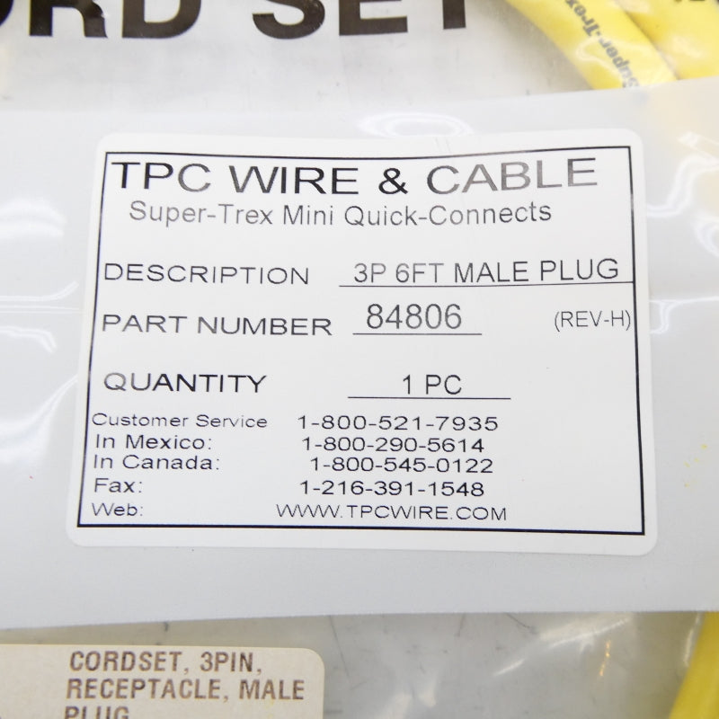 TPC WIRE & CABLE 84806 NSMP