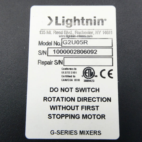 LIGHTNIN G2U05R NSNP