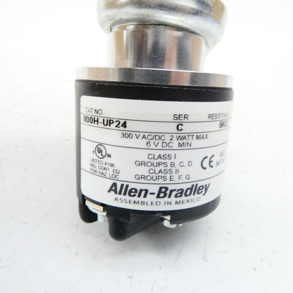 ALLEN BRADLEY 800H-UP24 SER. C 300VAC/DC (WH) NSMP