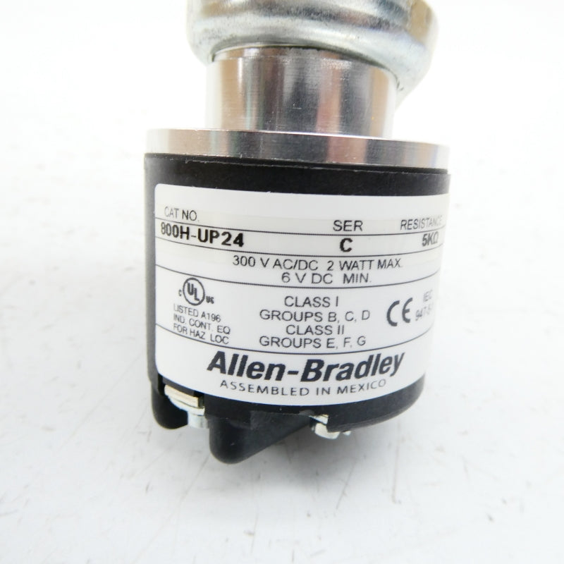 ALLEN BRADLEY 800H-UP24 SER. C 300VAC/DC (WH) NSMP
