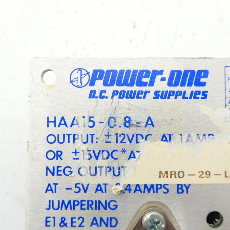 POWER-ONE HAA15-0.8-A 230/240VAC 0.375A UNMP
