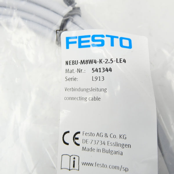 FESTO NEBU-M8W4-K-2.5-LE4 541344 NSMP