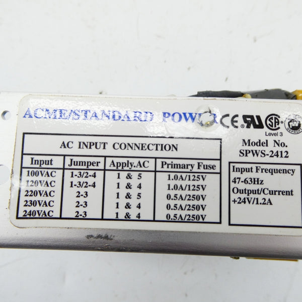 ACME SPWS-2412 240VAC 0.5A UNMP