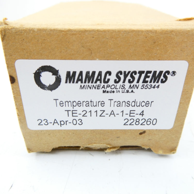 MAMAC SYSTEMS TE-211Z-A-1-E-4 NSMP
