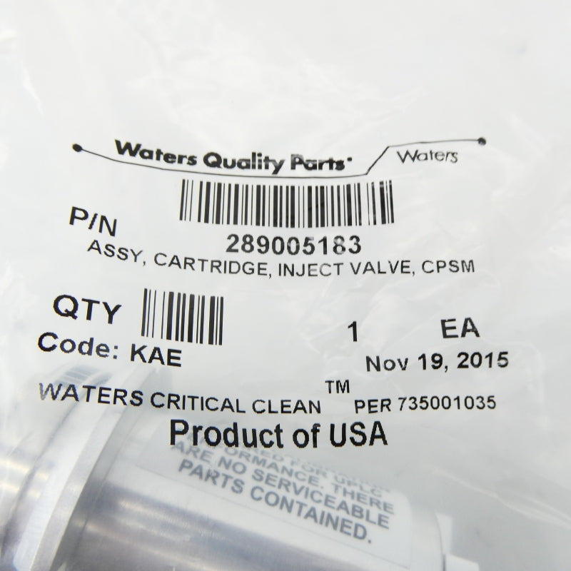 WATERS QUALITY PARTS 289005183 NSMP