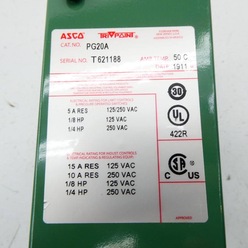 ASCO PG20A 125/250VAC 5A NSMP