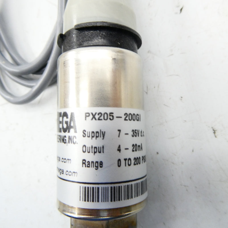 OMEGA PX205-200GI 7-35VDC 0-200PSI NSMP