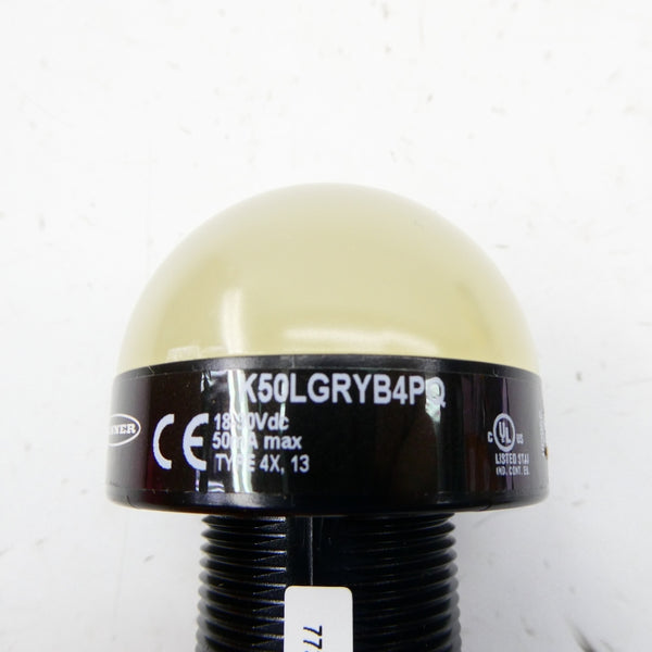 BANNER ENGINEERING K50LGRYB4PQ 77312 18-90VDC NSMP