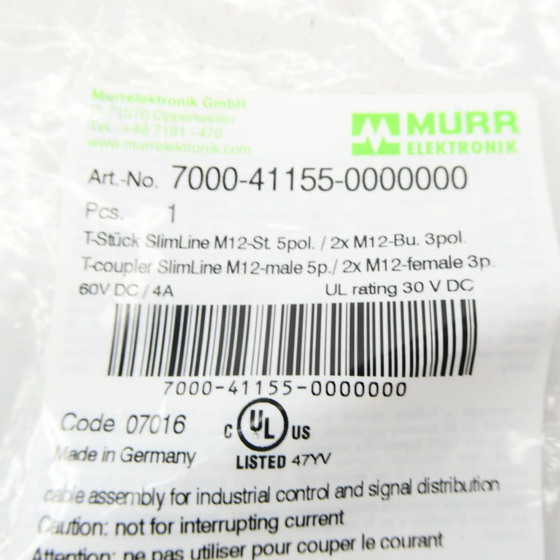 MURR ELEKTRONIK 7000-41155-0000000 60VDC 4A NSMP