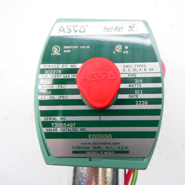 ASCO 8210G065 120V 150PSI 3/4" NSMP