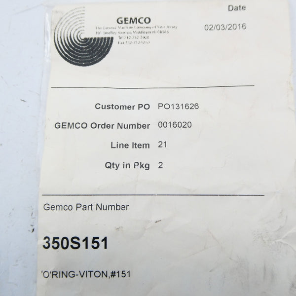 GEMCO 350S151 (PKG OF 2) NSMP