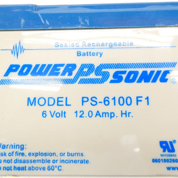 POWER SONIC PS-6100F1 6V 12.0A NSNP