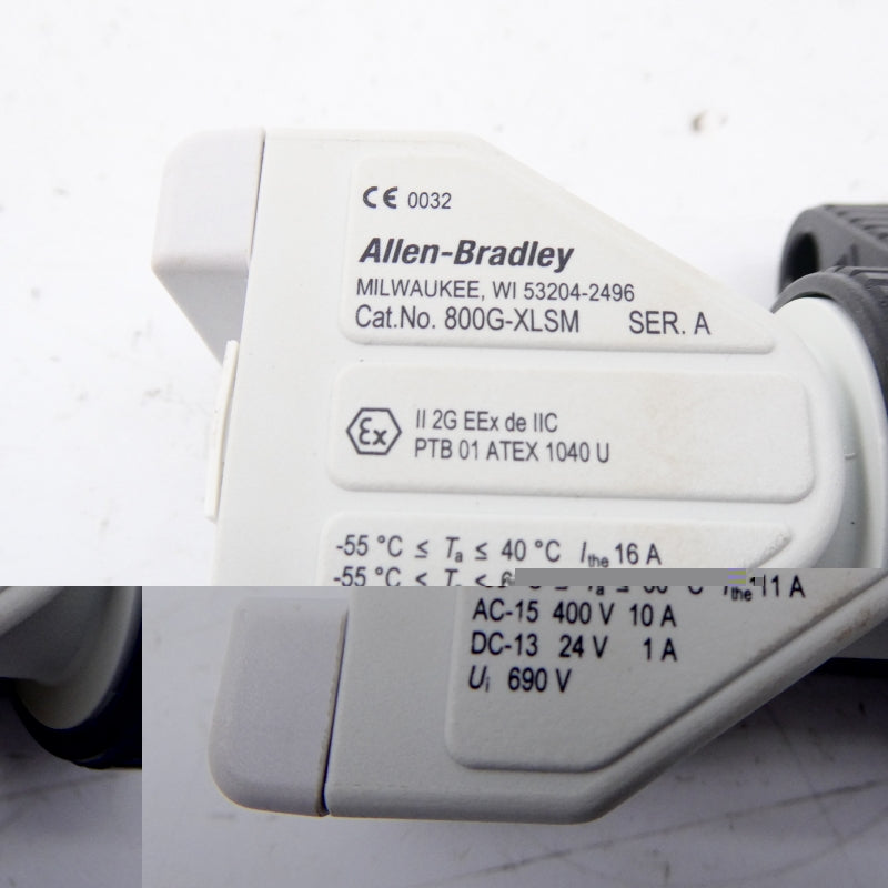 ALLEN BRADLEY 800G-XLSM SER. A 400VAC 10A (AS PICTURED) NSNP