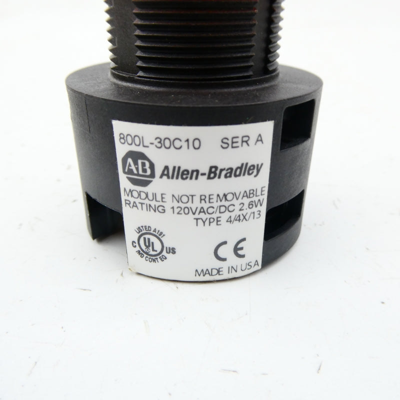 ALLEN BRADLEY 800L-30C10 SER. A 120VAC/DC NSNP
