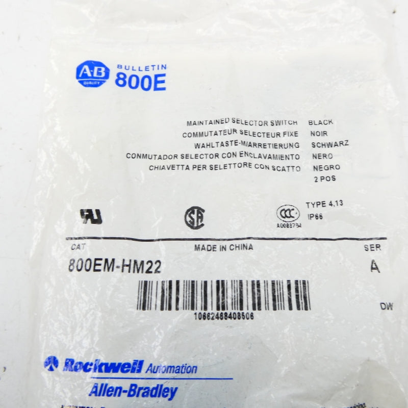 ALLEN BRADLEY 800EM-HM22 SER. A NSMP