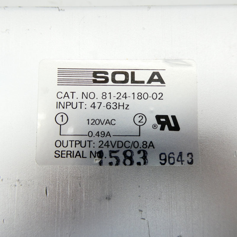 SOLA 81-24-180-02 120VAC 0.49A NSNP