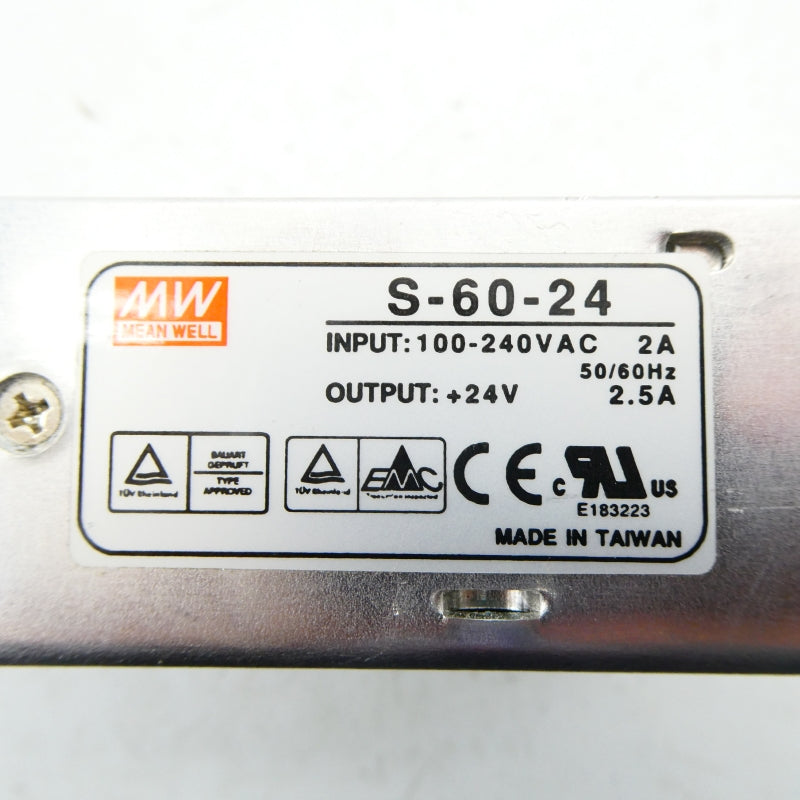 MEAN WELL S-60-24 100-240VAC 2A UNMP