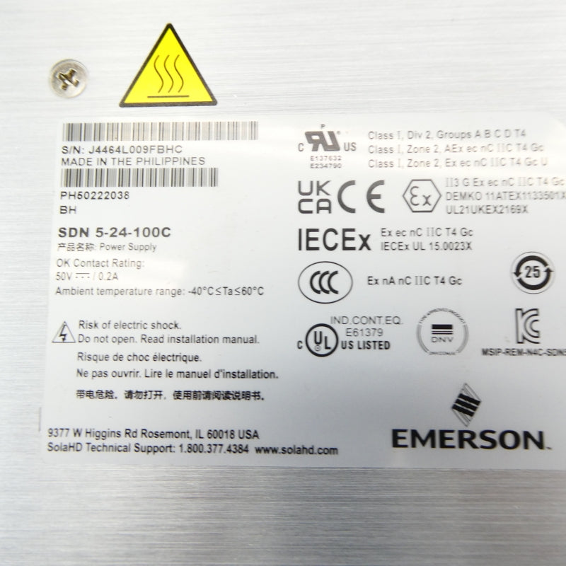 SOLA SDN 5-24-100C 100-240V 2A NSMP