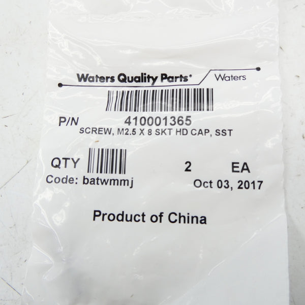 WATERS QUALITY PARTS 410001365 (PKG OF 2) NSMP