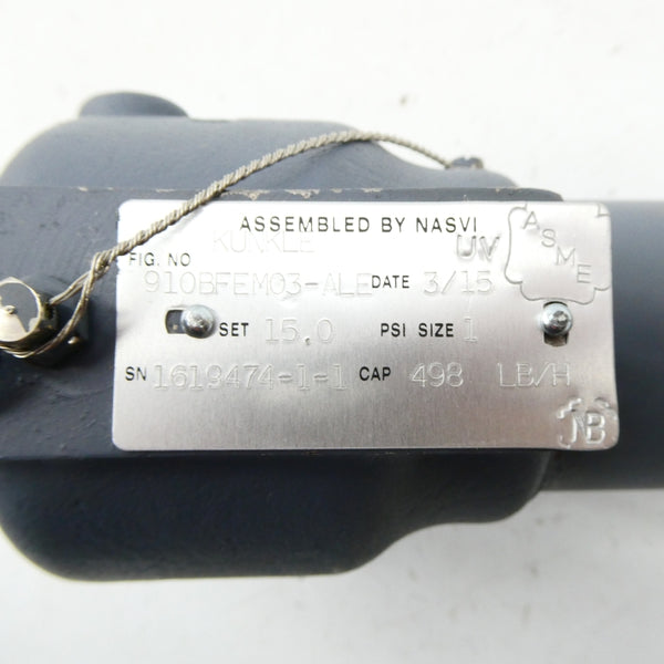 KUNKLE 910BFEM03ALE-0015 15.0PSI 1" NSMP