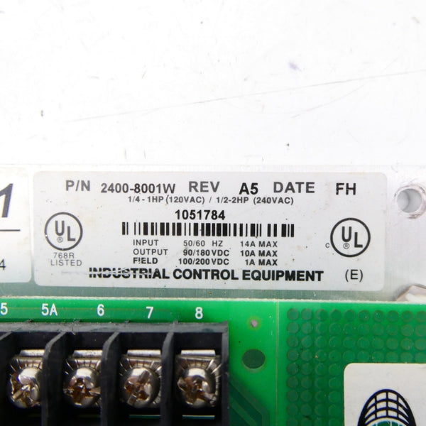 INDUSTRIAL CONTROL EQUIPMENT 2400-8001W 120/240VAC REV. A5 UNMP