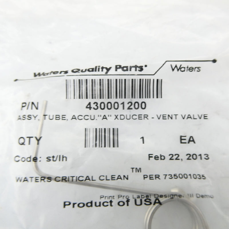 WATERS QUALITY PARTS 430001200 NSMP