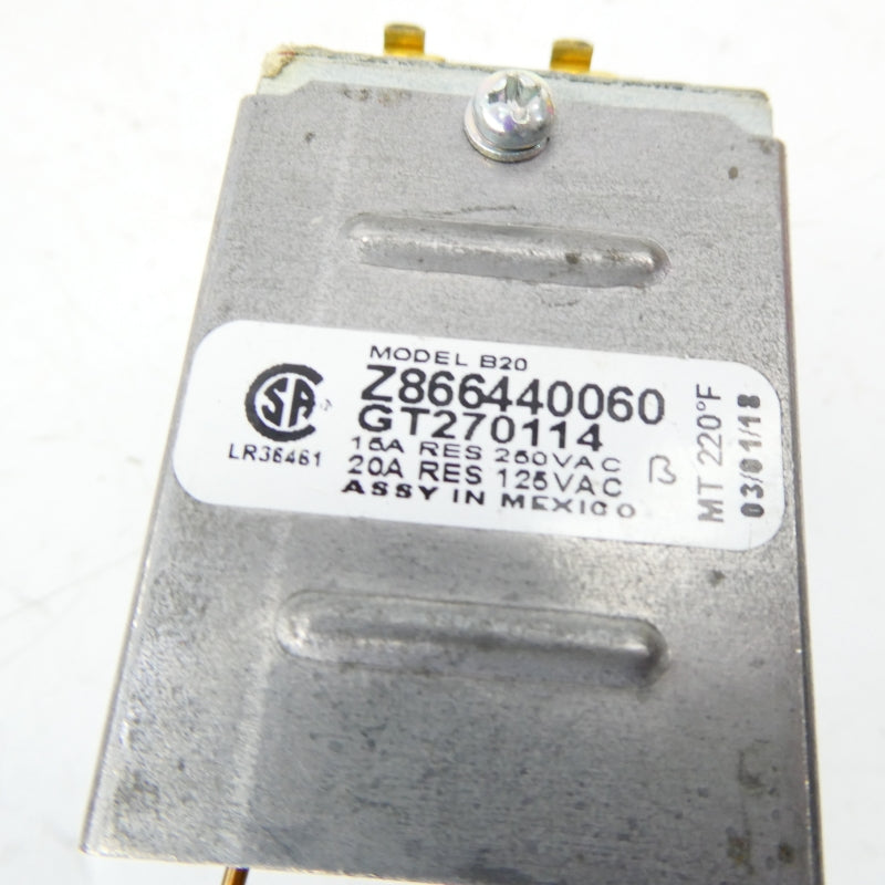 ROBERTSHAW Z866440060 GT270114 125/250VAC 15/20A NSNP