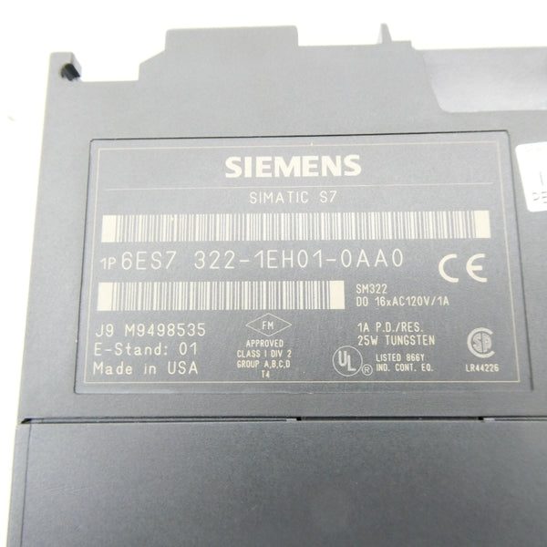SIEMENS 6ES7 322-1EH01-0AA0 120VAC NSMP