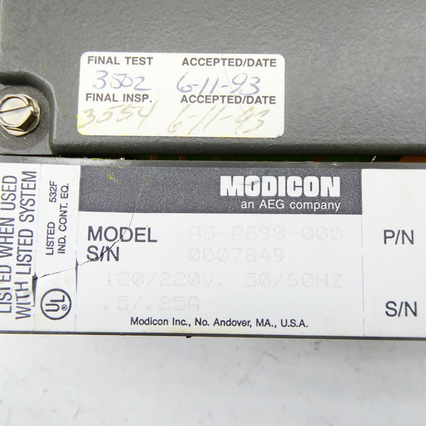 MODICON AS-P890-000 120/220V NSNP