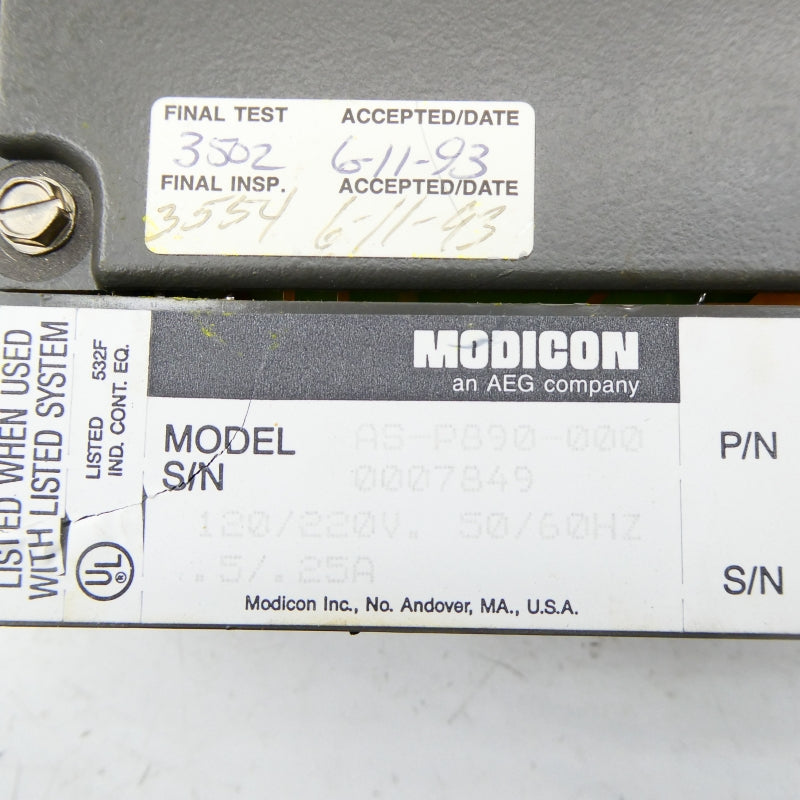 MODICON AS-P890-000 120/220V NSNP