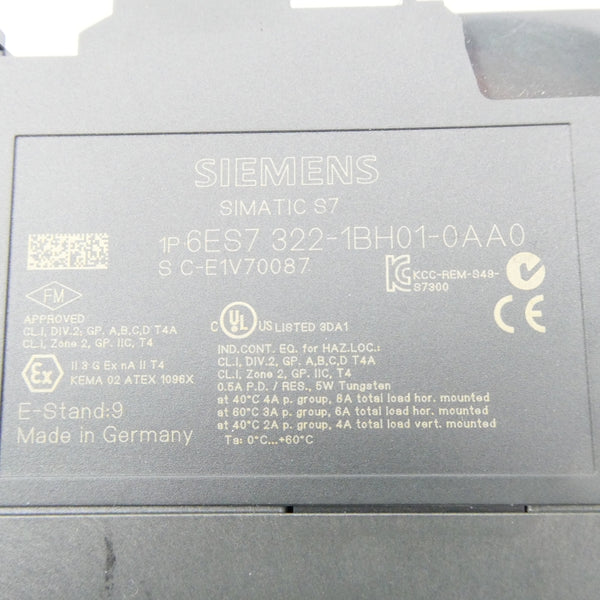 SIEMENS 6ES7 322-1BH01-0AA0 24VDC 0.5A NSNP
