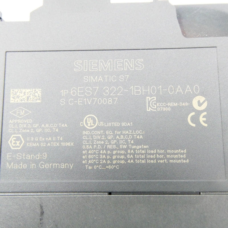 SIEMENS 6ES7 322-1BH01-0AA0 24VDC 0.5A NSNP