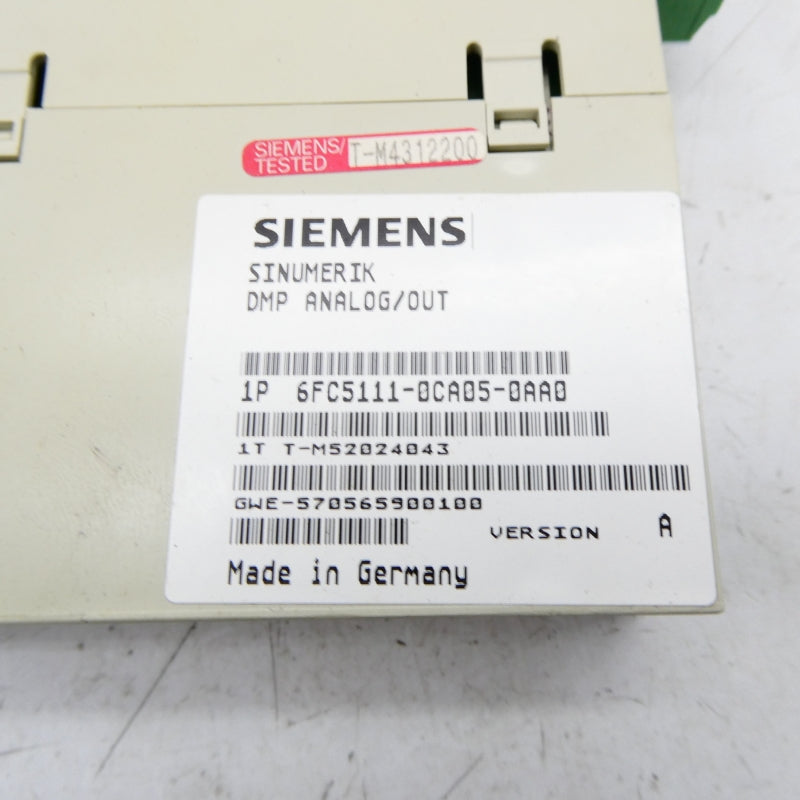 SIEMENS 6FC5111-0CA05-0AA0 NSNP
