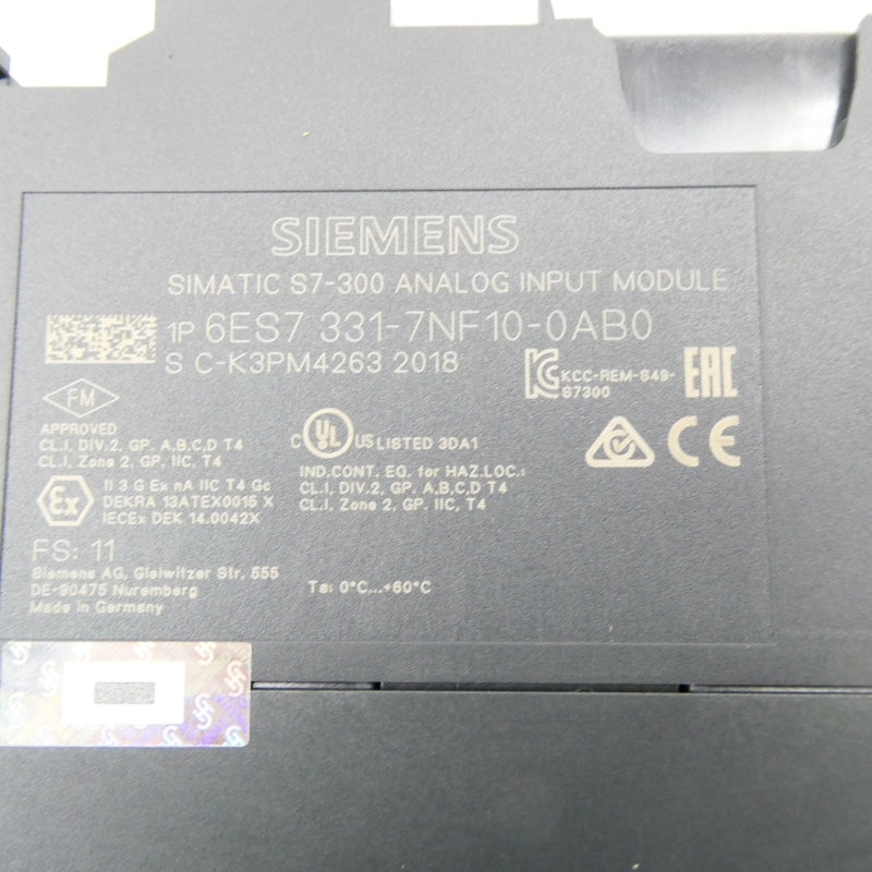 SIEMENS 6ES7 331-7NF10-0AB0 NSMP