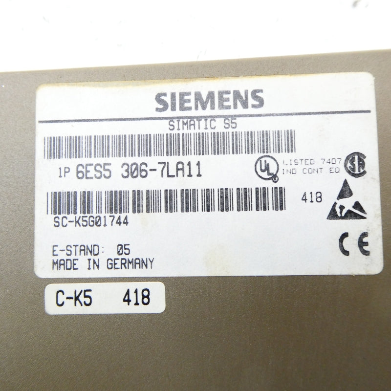 SIEMENS 6ES5 306-7LA11 NSNP