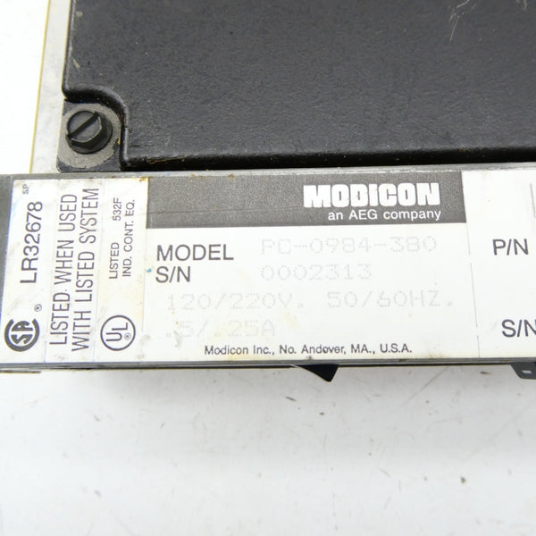 MODICON PC-0984-380 120/220V .5/.25A NSNP