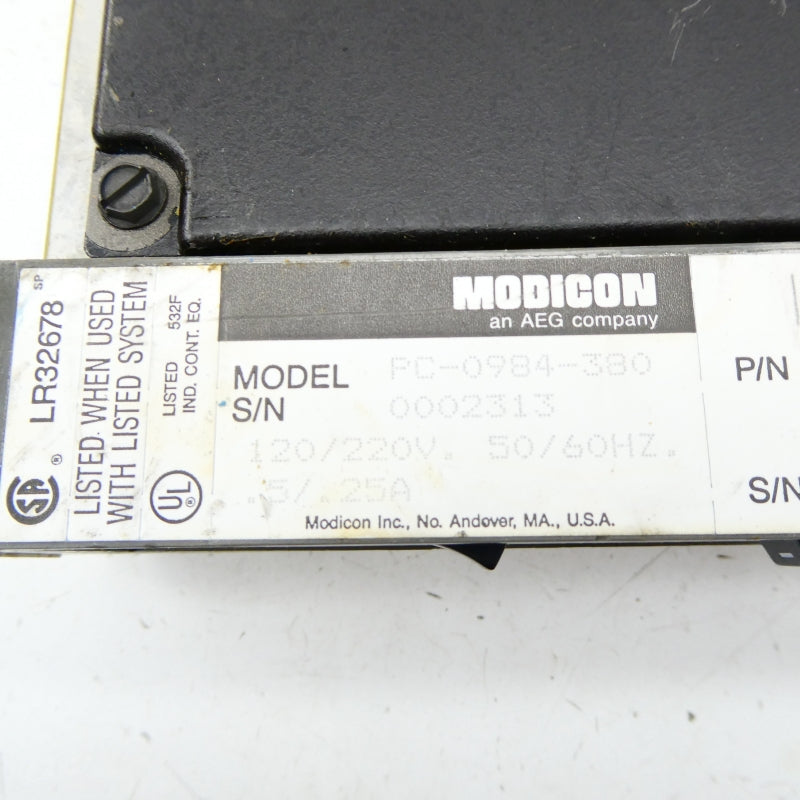 MODICON PC-0984-380 120/220V .5/.25A NSNP