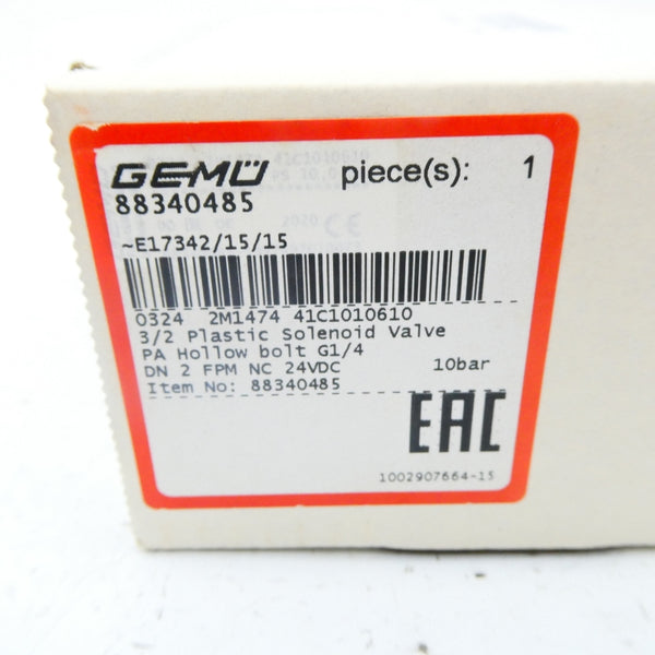 GEMU 0324 2M1474 41C1010610 88340485 24VDC NSMP