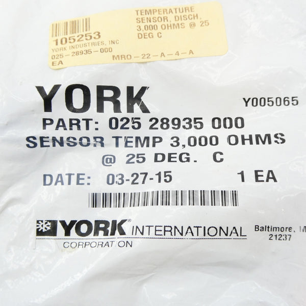 YORK 025 28935 000 NSMP