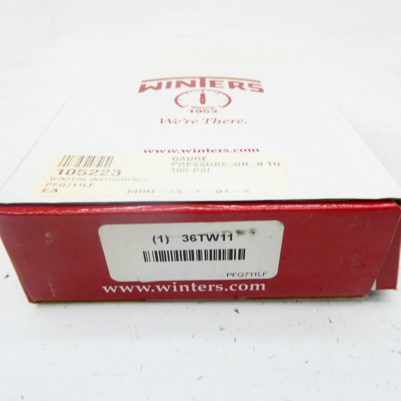 WINTERS 36TW11 0-100PSI NSMP